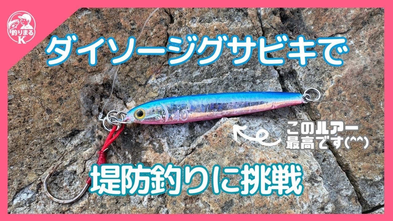 ダイソージグサビキで堤防釣りに挑戦　