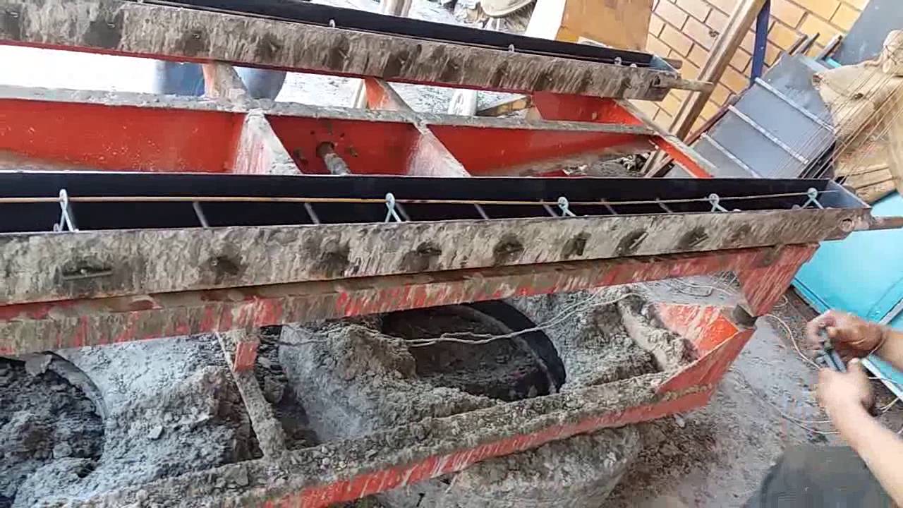 Concretando alambrado 2,30 m x 10x12 cm