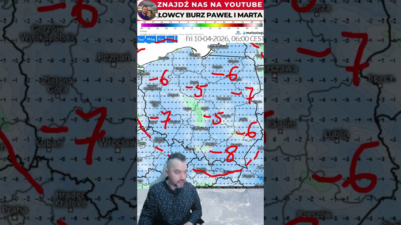 Silne przymrozki w nocy  #pogoda #polska #short #prognoza