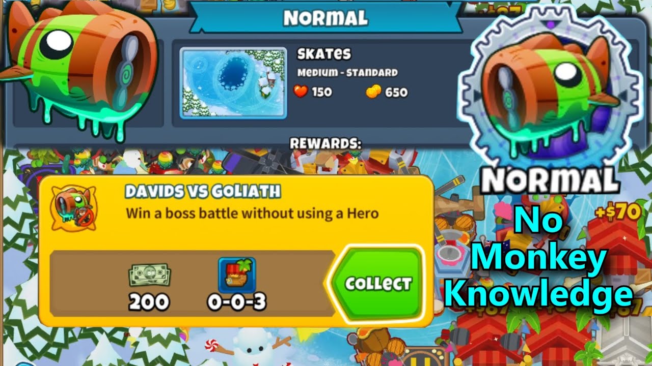 Bloonarius Normal Tutorial  |  Davids vs Goliath Achievement  |  No Hero & No Monkey Knowledge