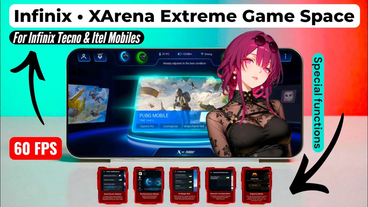 Infinix New Xarena Game Space Update *Extreme 60 FPS* For All Infinix, Tecno & Itel Mobiles