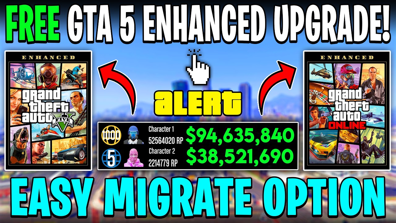 *NEW* How To UPGRADE To GTA 5 Enhanced For FREE! (GTA Online Character Migration Tutorial)