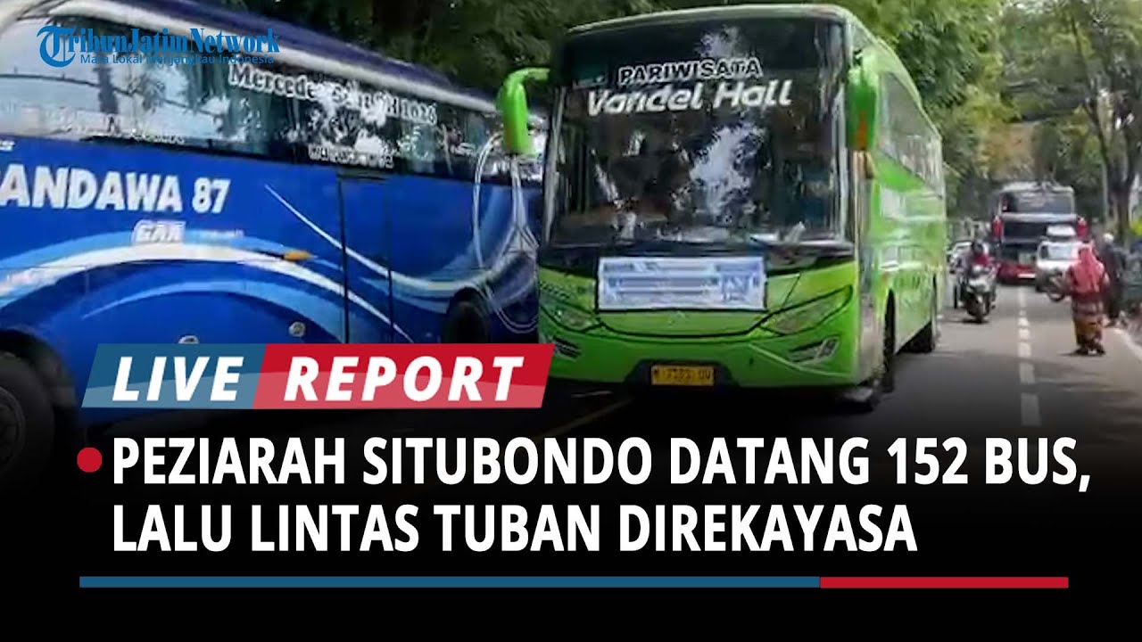 Peziarah Situbondo Datang dengan 152 Bus, Lalu Lintas Kawasan Sunan Bonang Tuban Direkayasa