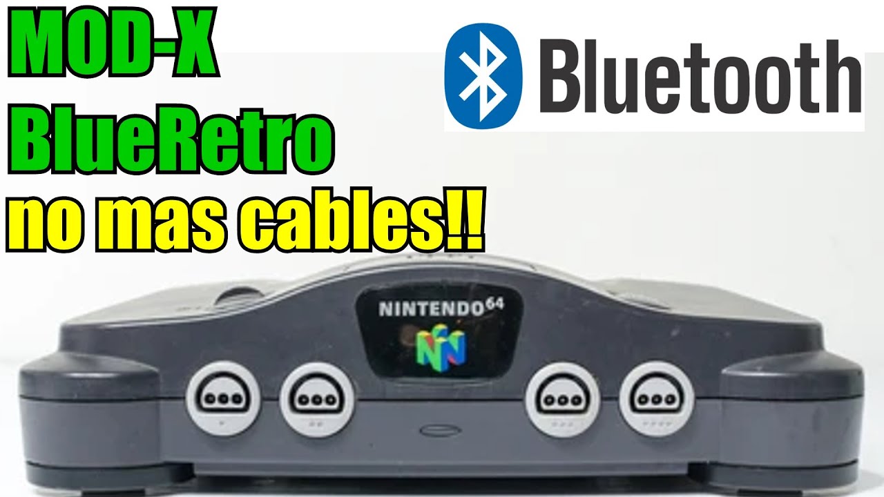 MOD-X NINTENDO 64 CON BLUETOOTH #blueretro