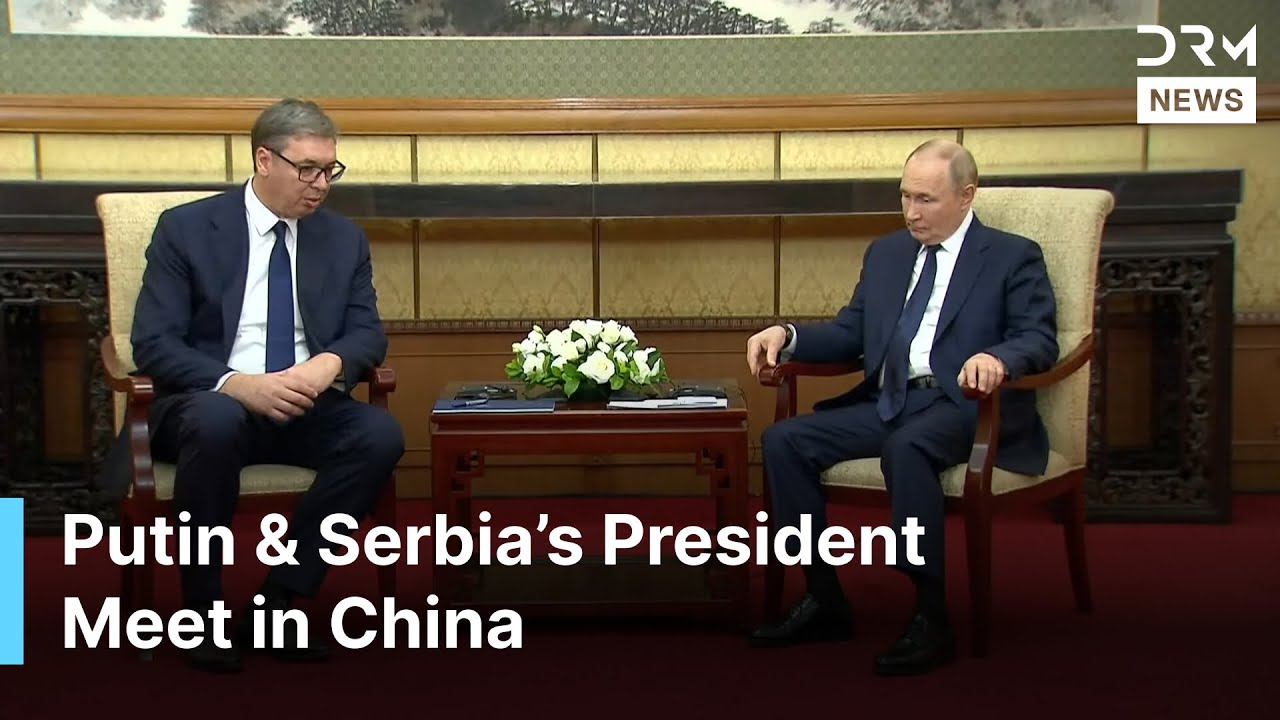 Только что: президент Сербии Александр Вучич встречается с президентом России Путиным | AC1G