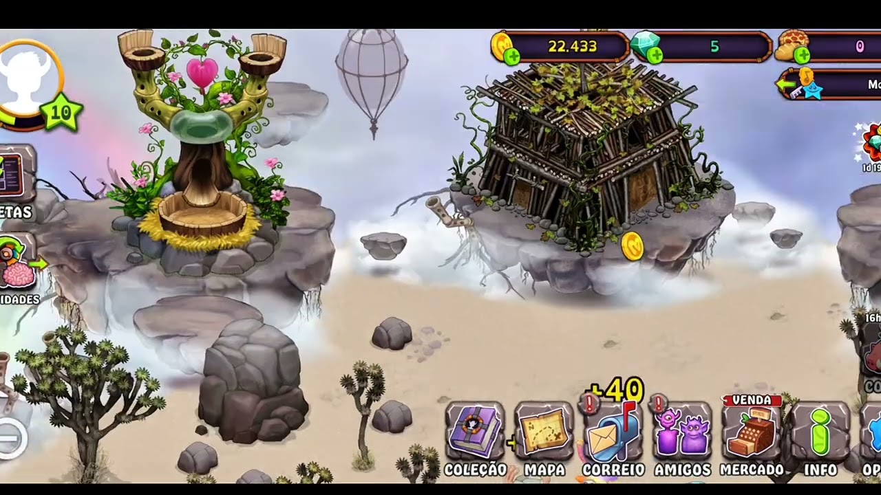Meu primeiro vídeo no my singing Monsters!!