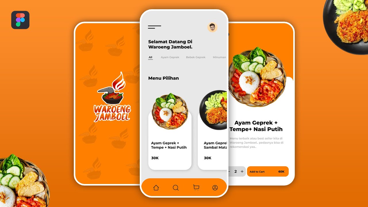 Bikin UI Desain Food Delivery | Figma Tutorial #1
