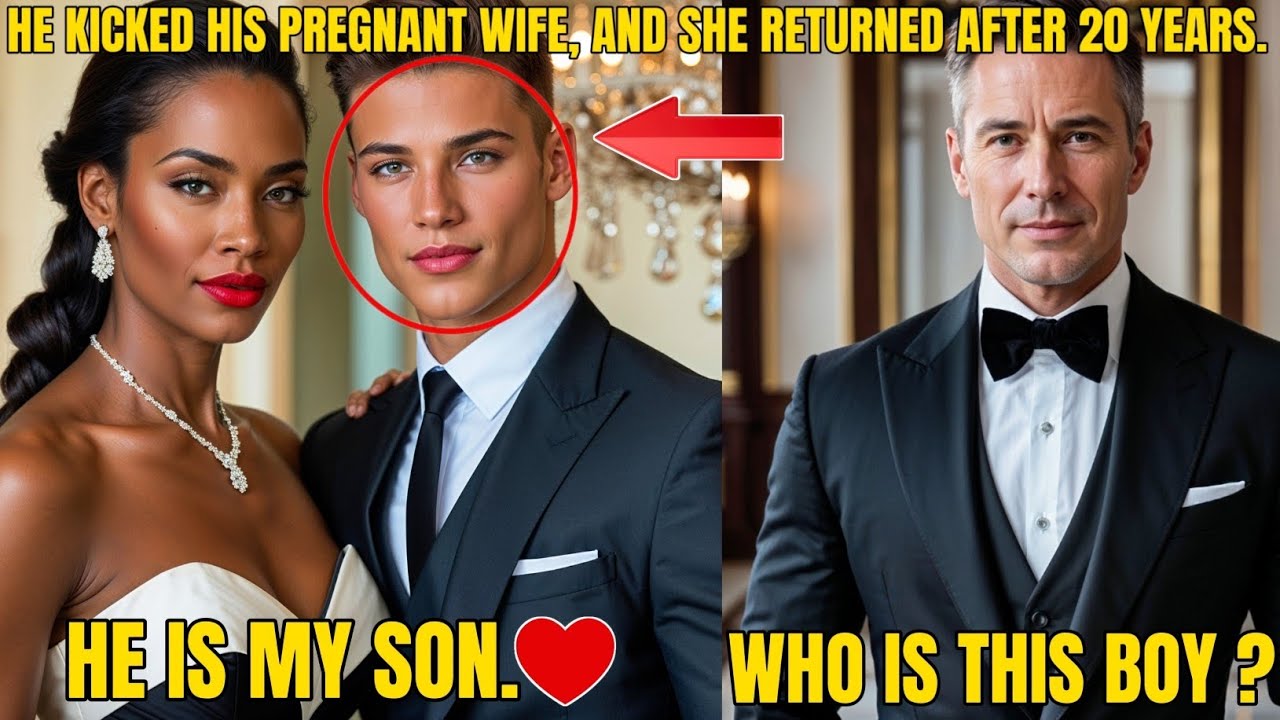 MILLIONAIRE KICKS PREGNANT WIFE OUT—20 YEARS LATER, SHE RETURNS WITH HIS SON AND A SHOCKING TRUTH!
