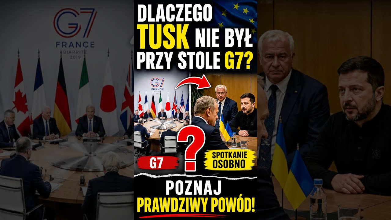 Dlaczego Tuska nie było na szczycie G7 z Trumpem?