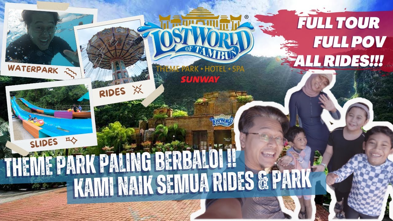 CRAZY! Stuck almost 12 Hours | Lost World of Tambun 2023 | Water Park Paling Berbaloi #review