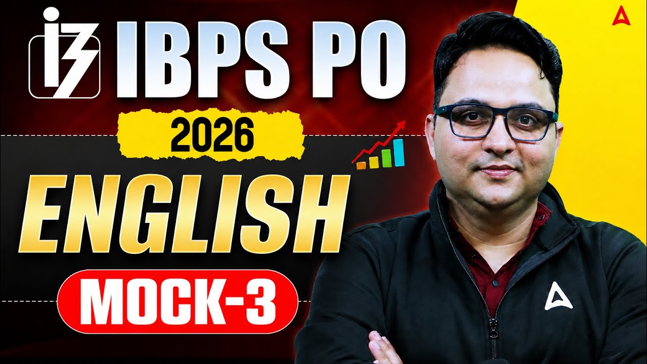 IBPS PO 2026 English | English Mock Test - 3 | Most Expected Paper by Anubhav Sir