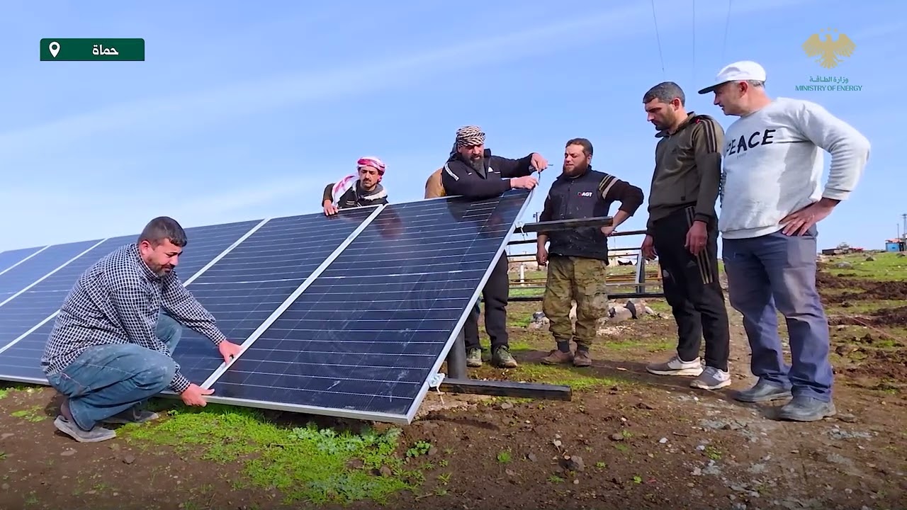 مشروع طاقة شمسية يعزّز استقرار التغذية المائية في بلدة حربنفسة جنوبي حماة