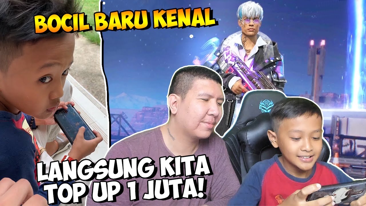 KASIH 1 JUTA RUPIAH KE BOCIL UNTUK TOP UP FREE FIRE! DAPET APA AJA?