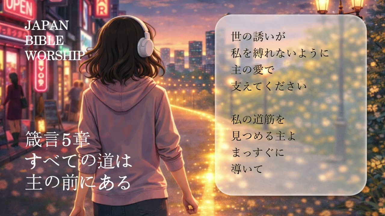 箴言5章「すべての道は主の前にある」、箴言を歌う。ジャパンバイブルワーシップ