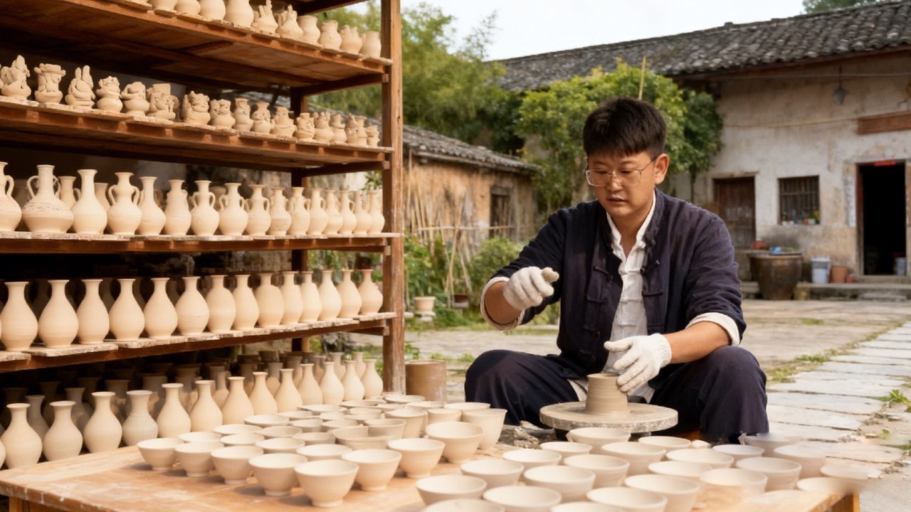 Crafting Legacy  Ningzhou Pottery's Art, Refined Over Centuries From Jingdezhen's Roots