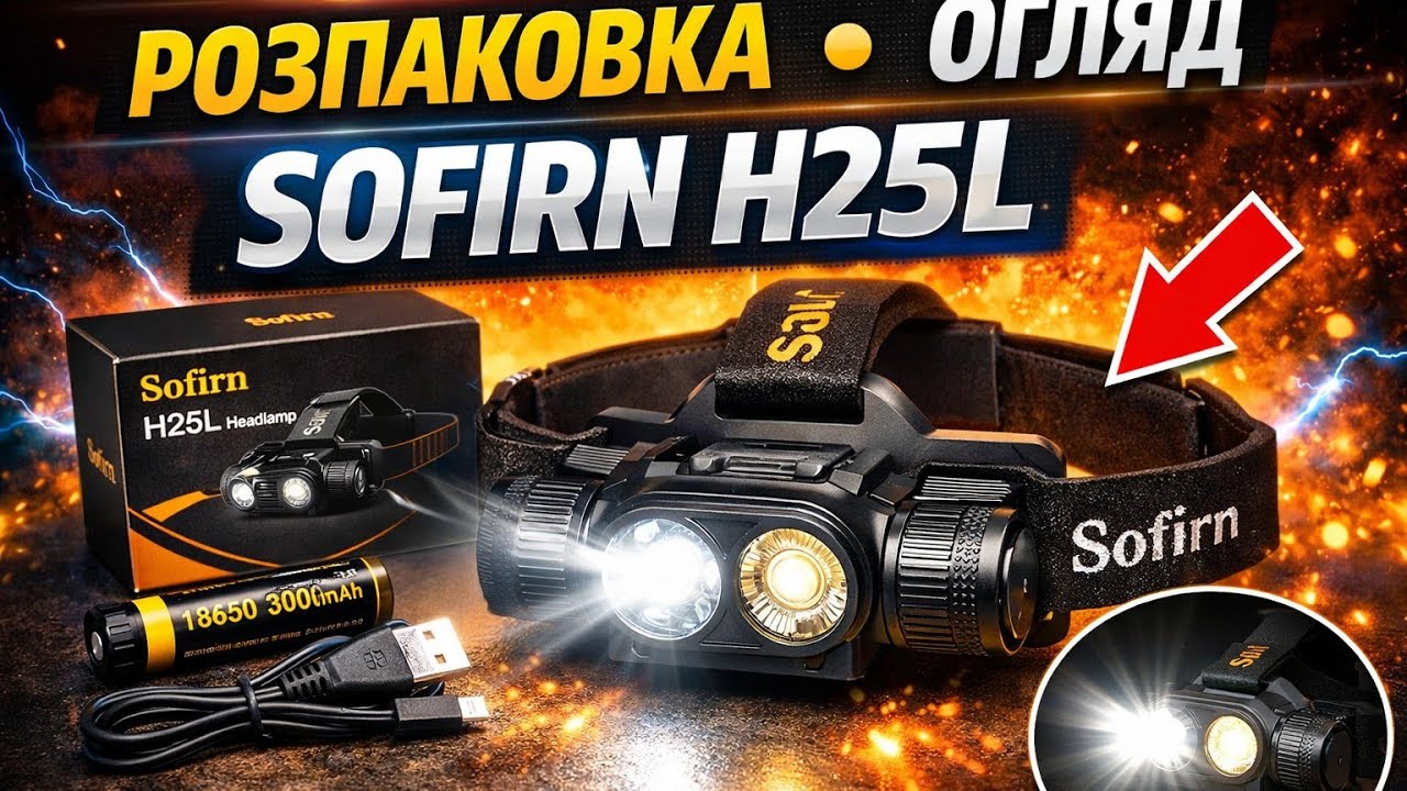⚡ Цей налобний ліхтар реально здивував! Sofirn H25L &mdash; розпаковка та огляд