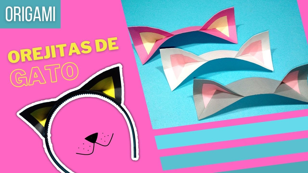 Orejitas de gato 😸 - ORIGAMI -