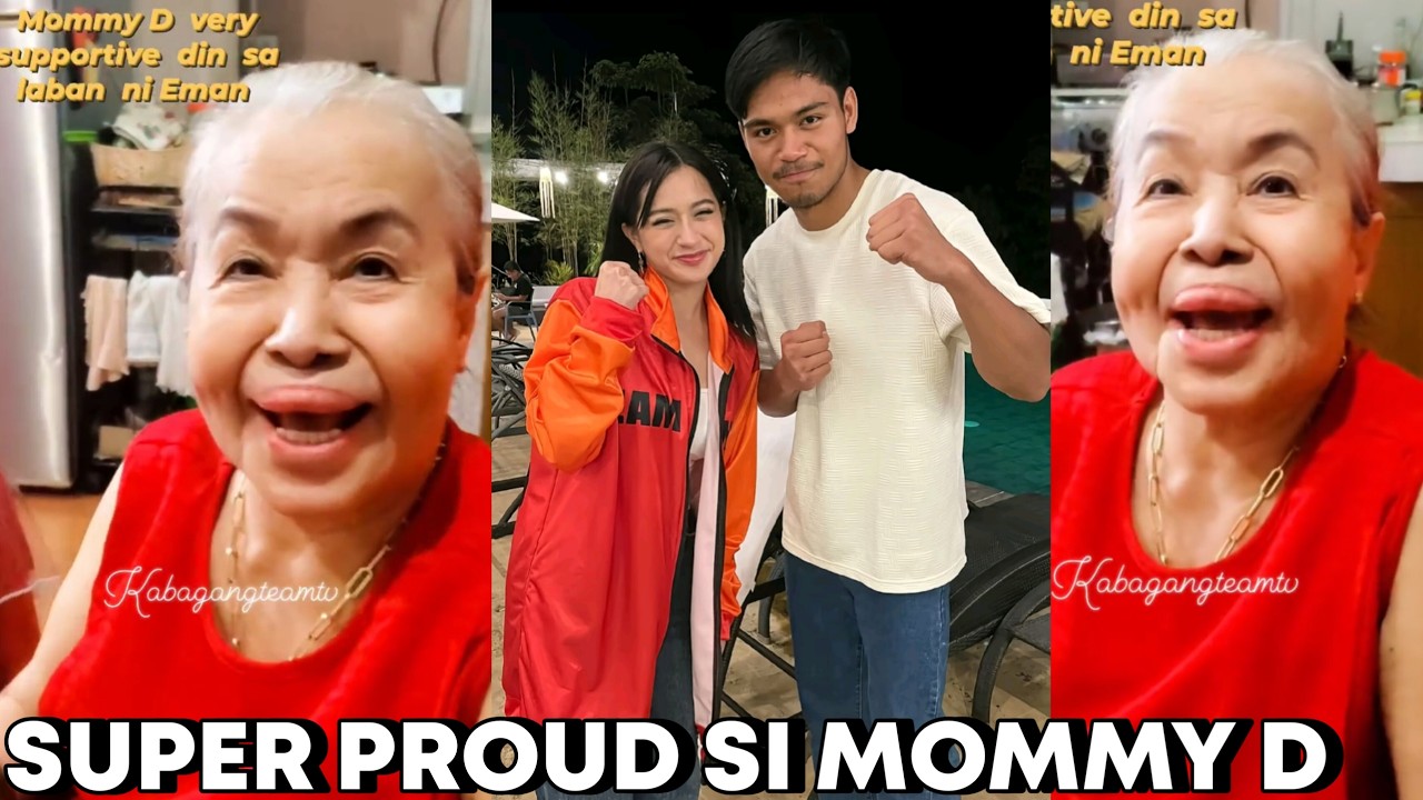 REAKSYON ni Mommy Dionisia FULL SUPPORT Nanuod ng LABAN ng Kanyang APO nasi Emman Bacosa!