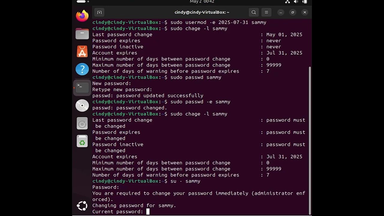 How To Set Account & Password Expiry on Linux