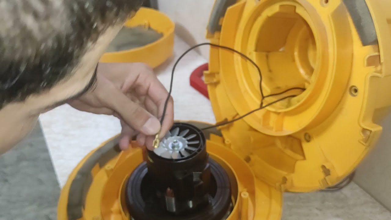 سلسلة الصيانة البسيطة \ 17 \ تبديل محرك مكنسة كهربائية