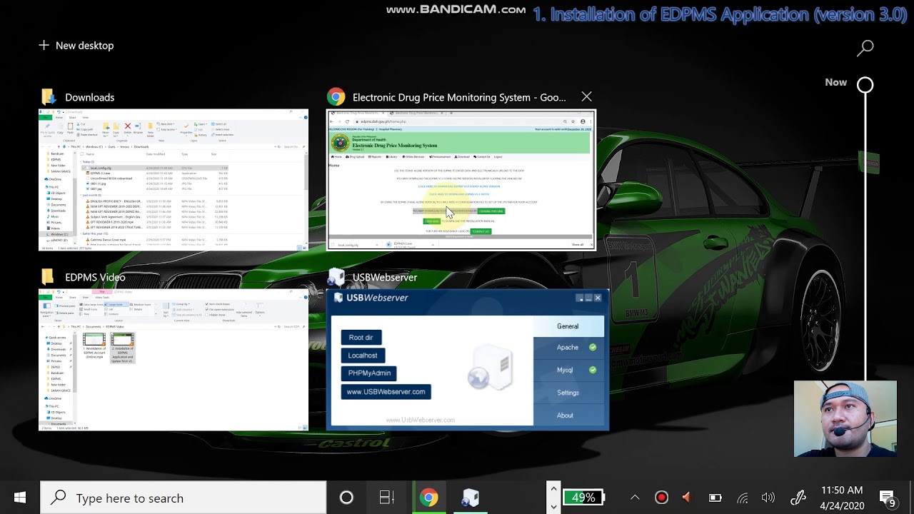 3 Revalidate/Configuration of EDPMS Offline