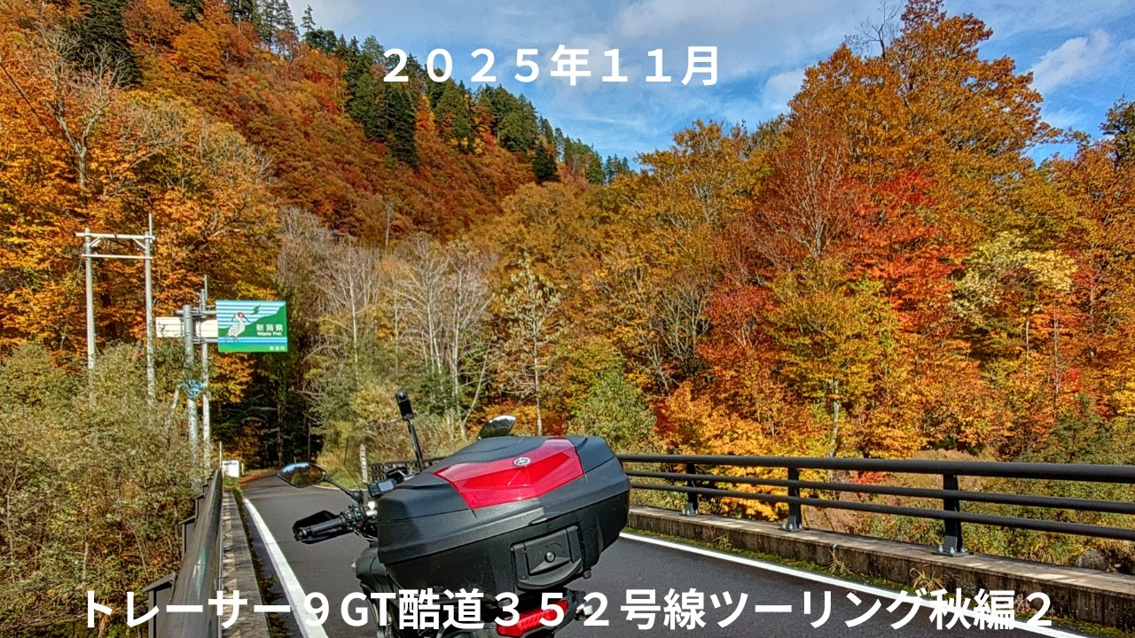 ２０２５年１１月トレーサー９GT酷道３５２号線ツーリング秋編２
