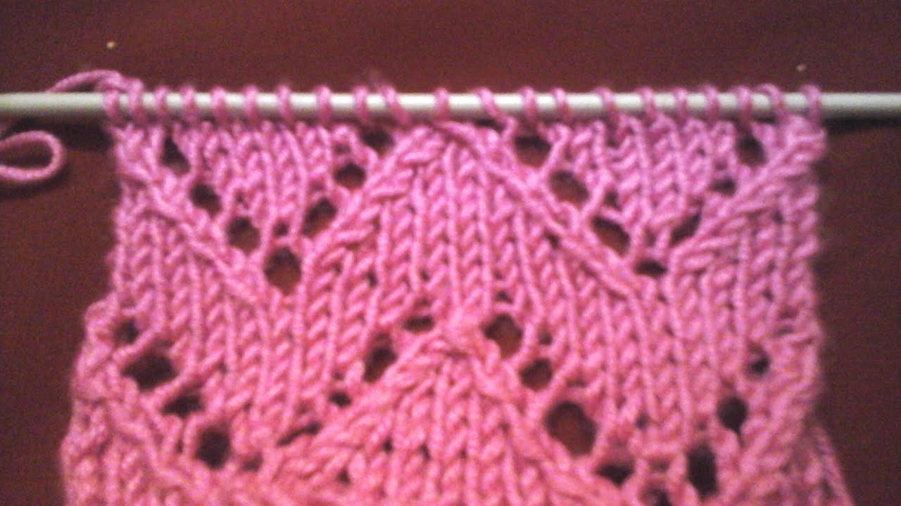 تريكو / غرزة الزجزاج /  knitting zigzag stitch