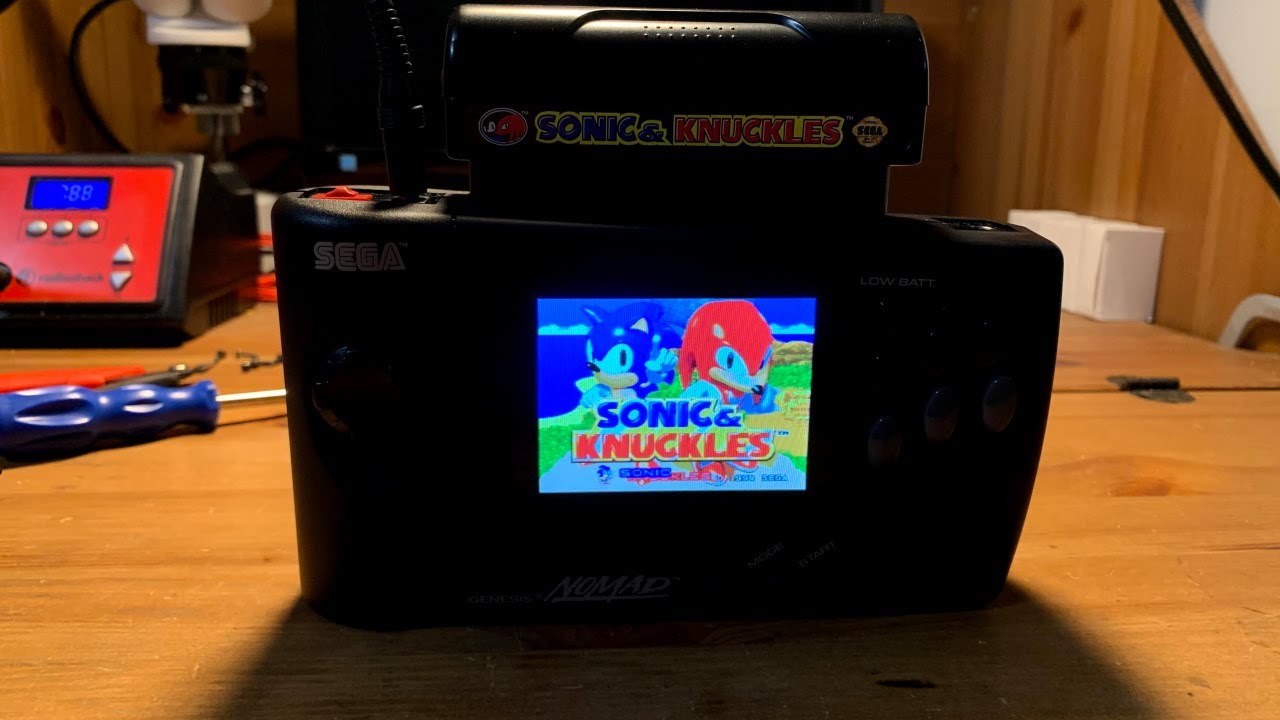 Модификации Sega Nomad! Замена TFT-экрана и функционал Sega Master System