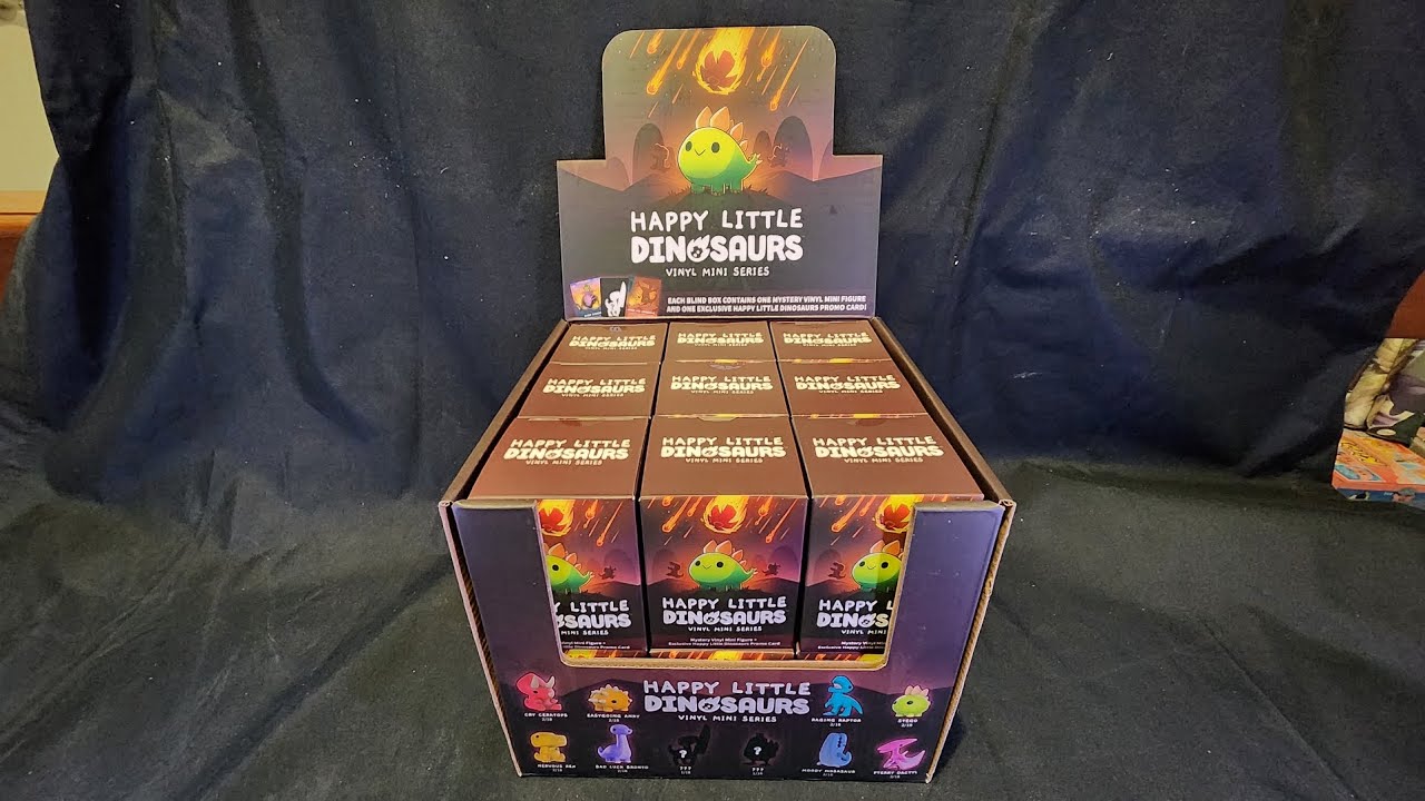 Unboxing: Happy Little Dinosaurs Vinyl Mini Series Bling Box Figures