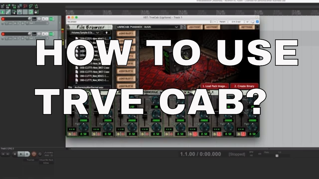 How to Use TRVE Cab + Freebie Cab IR pack demo