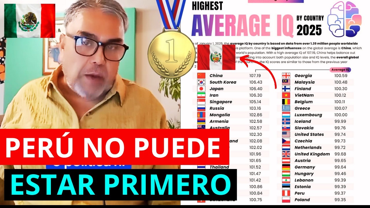 MEXICANO NO SOPORTA QUE PERÚ ESTÉ PRIMERO EN PRUEBAS CI 2025
