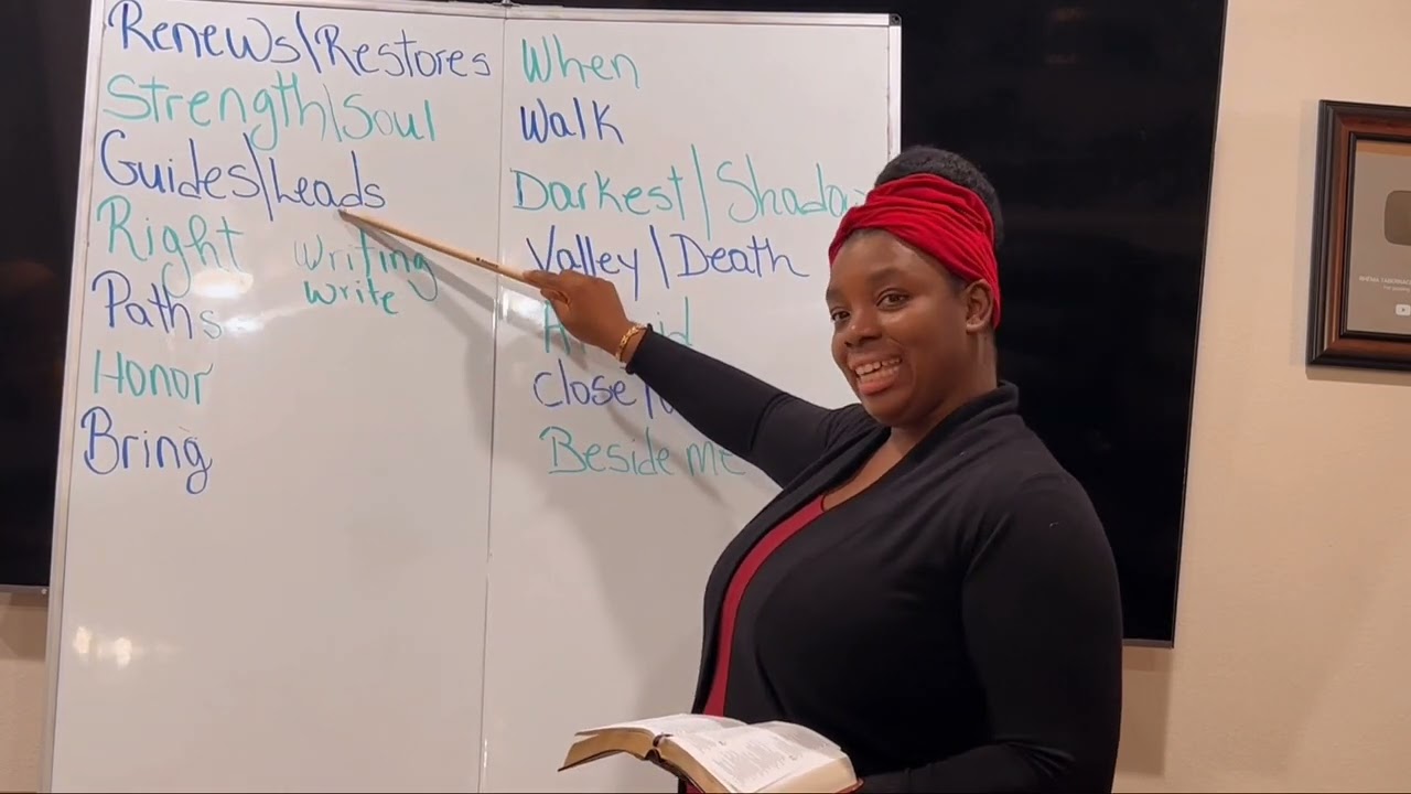 SÒM 23 AN ANGLÈ| PSALM 23 PART 2| PLM AMEN 3 FOIS ENGLISH SCHOOL| TEACHER EMMA