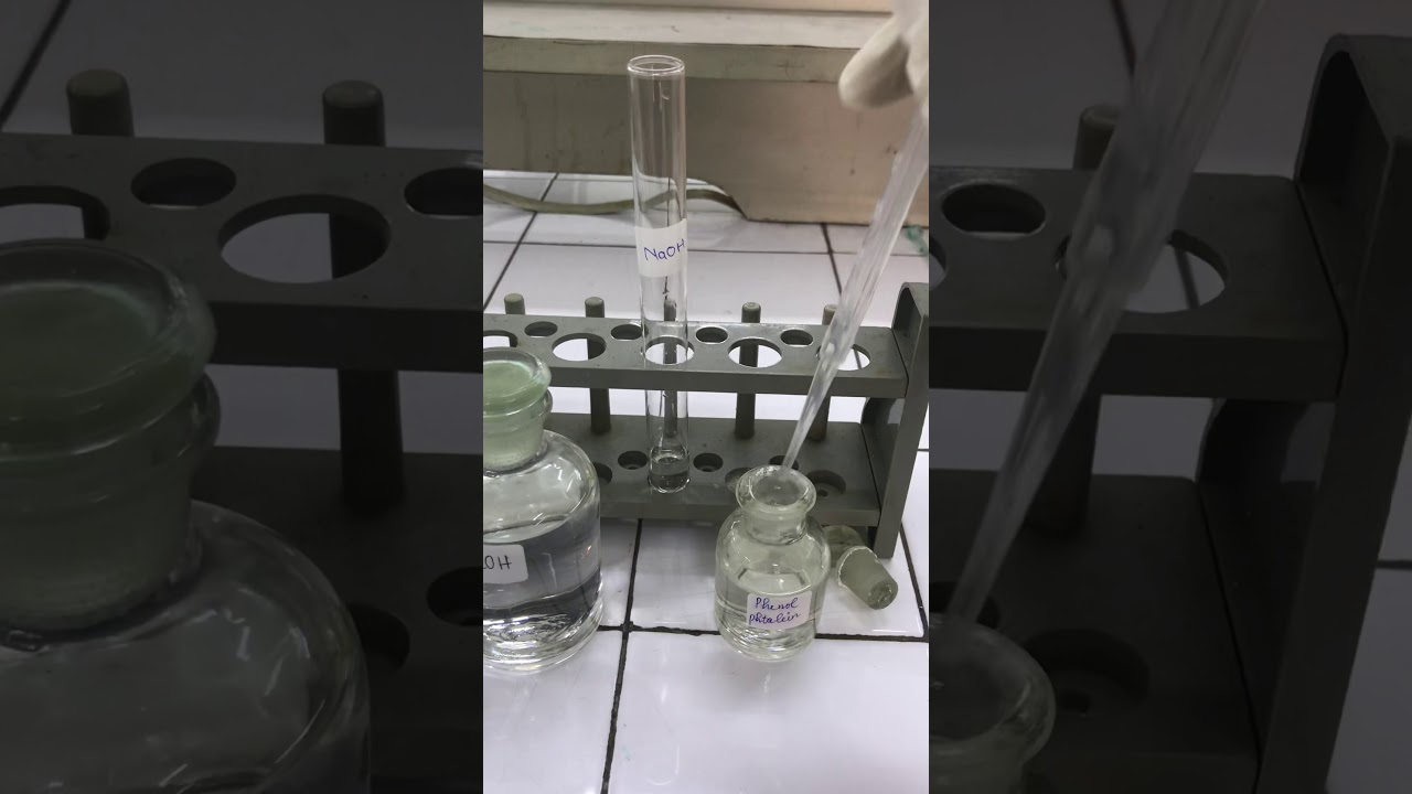 Thử dung dịch bazơ bằng phenolphtalein