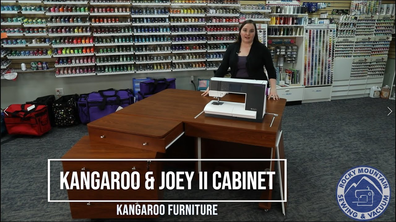The Kangaroo & Joey II sewing cabinet from Kangaroo sewing furniture