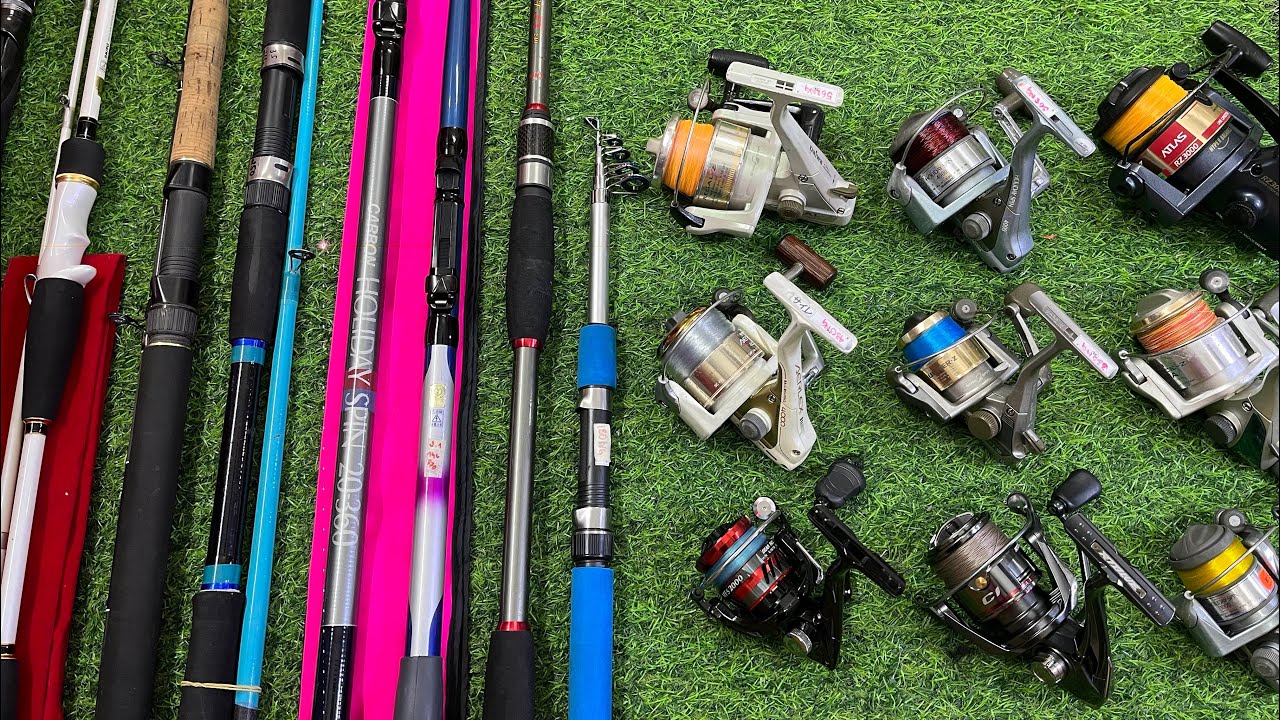 Video 903: Lô Máy Câu Nhật Giá Tốt - Cần rút carbon Shimano hàng đẹp - Cần lure bạo lực cứng H