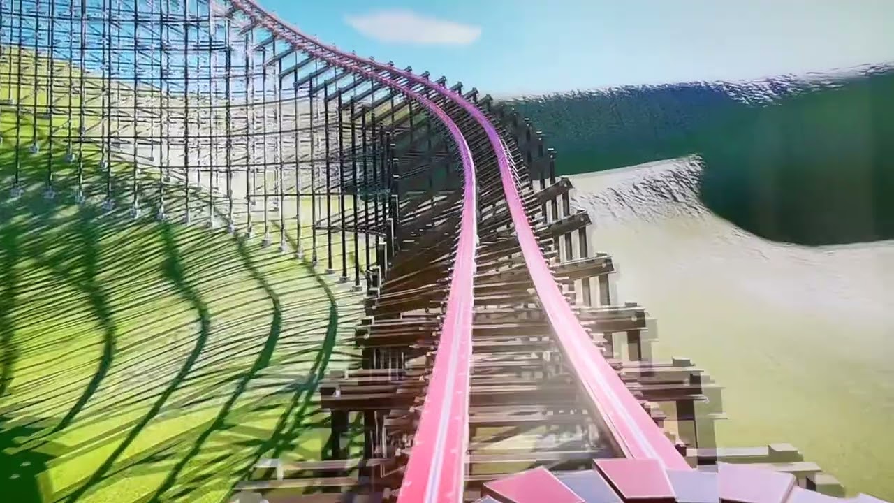 Lighting Rod Dollywood recreation 2024 version. #planetcoaster  #rollercoaster  #dollywood