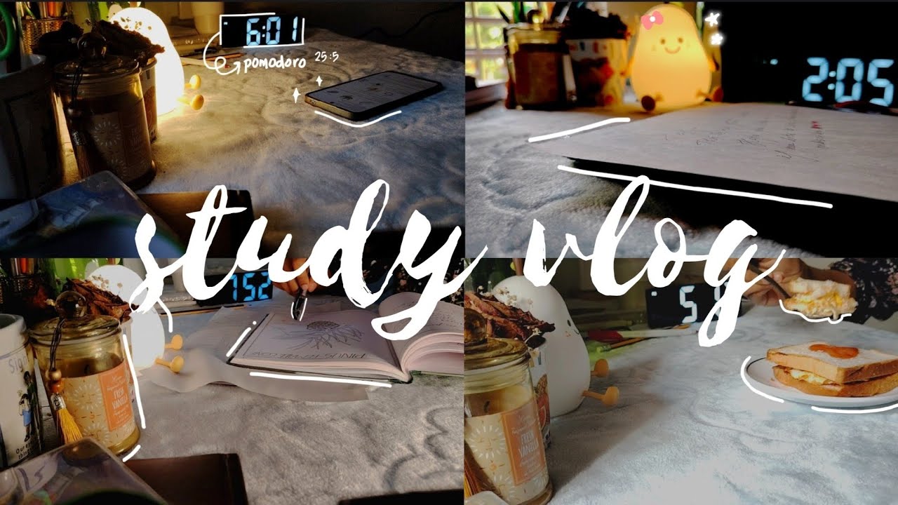 STUDY VLOG | °•☁️Productive day, studying for practical exam🌱 ,motivation•°