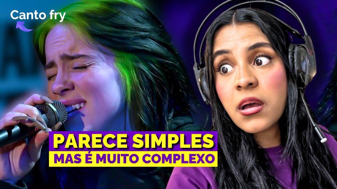 PROF DE CANTO ANALISANDO BILLIE EILISH AO VIVO | Técnicas usadas, CANTA BEM AO VIVO?