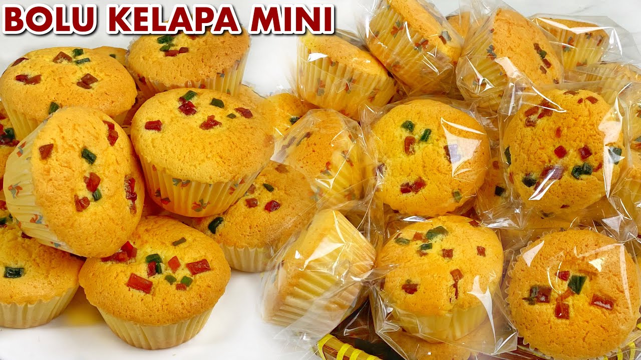 KAMU AKAN KETAGIHAN SETELAH MEMBUATNYA - RESEP BOLU KELAPA MINI PALING MUDAH DI IKUTI