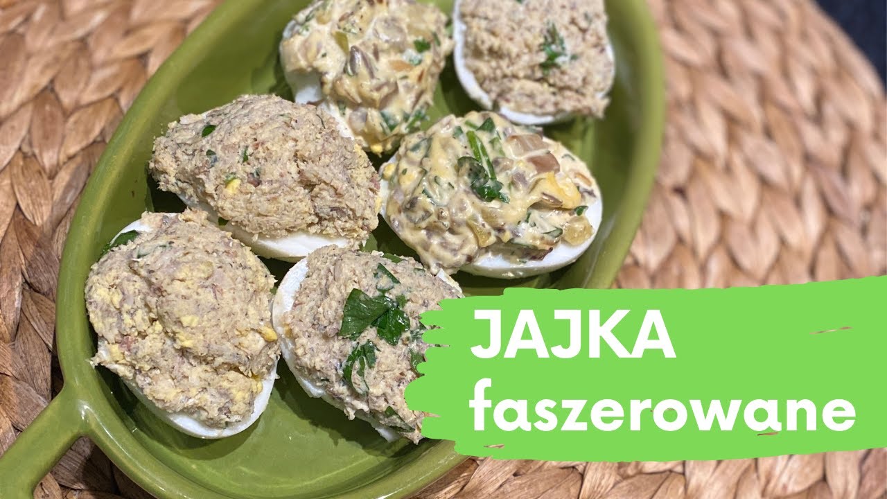 JAJKA FASZEROWANE pieczarkami i szprotkami 🥚 🍴 Szybka przystawka