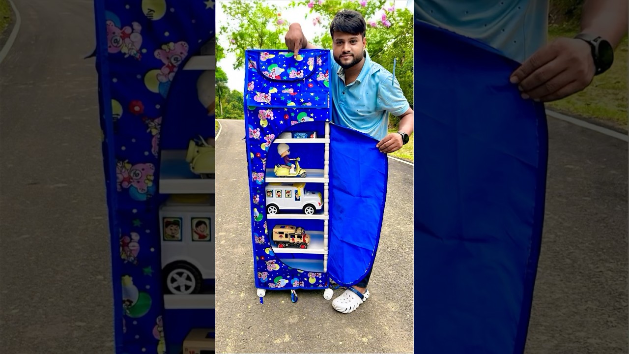 Portable PVC Collapsible Wardrobe Unboxing and Fitting🔥😲