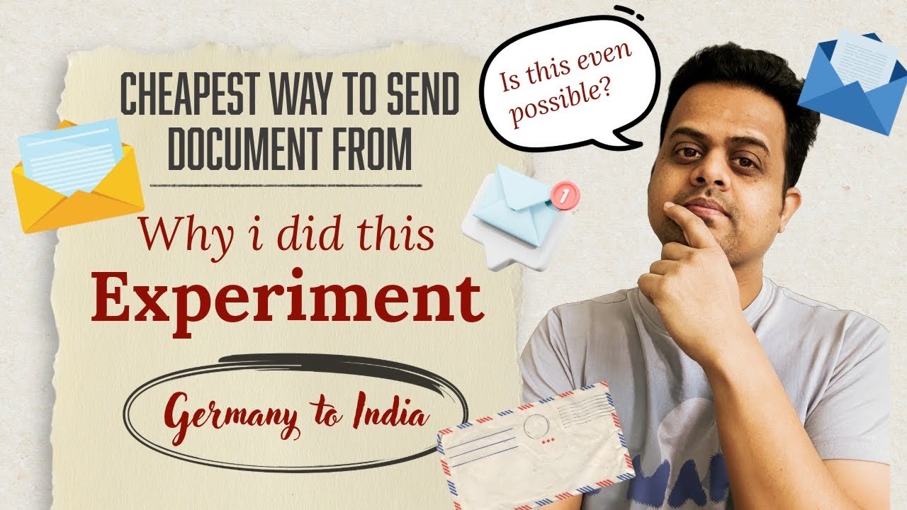 Sending Documents from Germany to India? WATCH THIS! -  my REAL Experience | Cheapest Shipping
