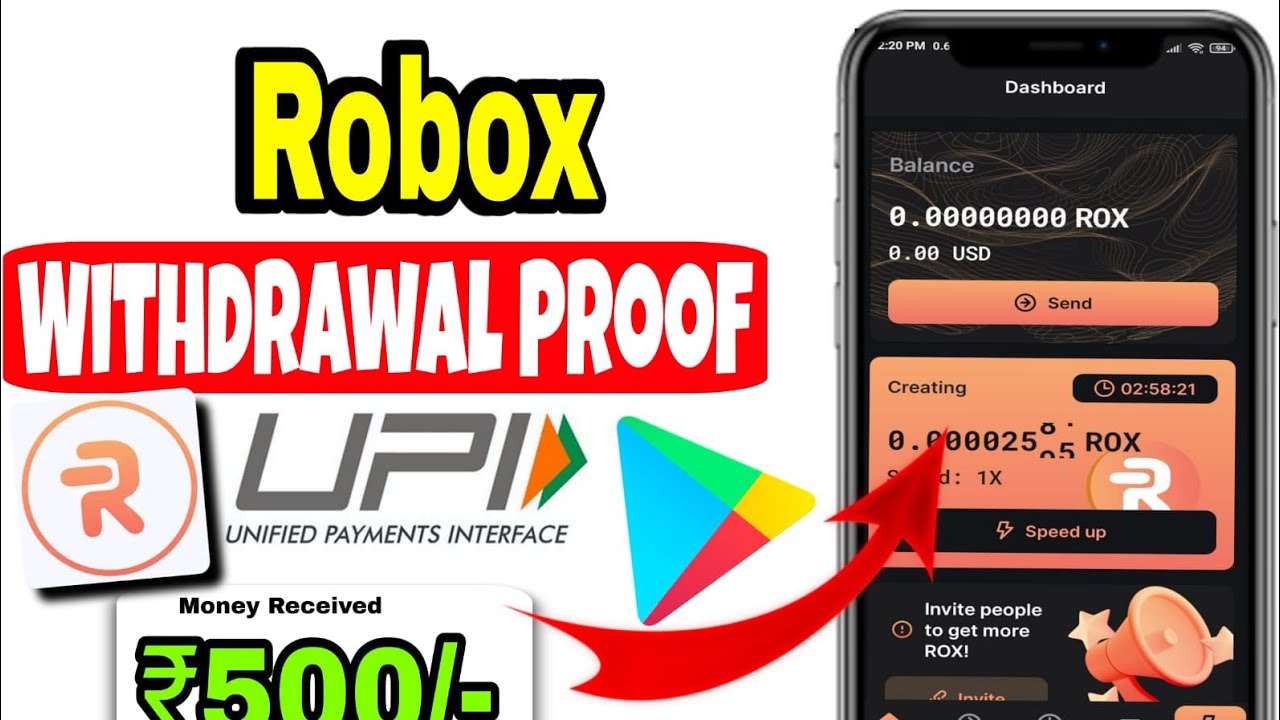 Robox Tap & Earn App Withdrawal Proof 💥🤑 Robox Tap & Earn App Real Or Fake 🔥💸 New Crypto Earning App