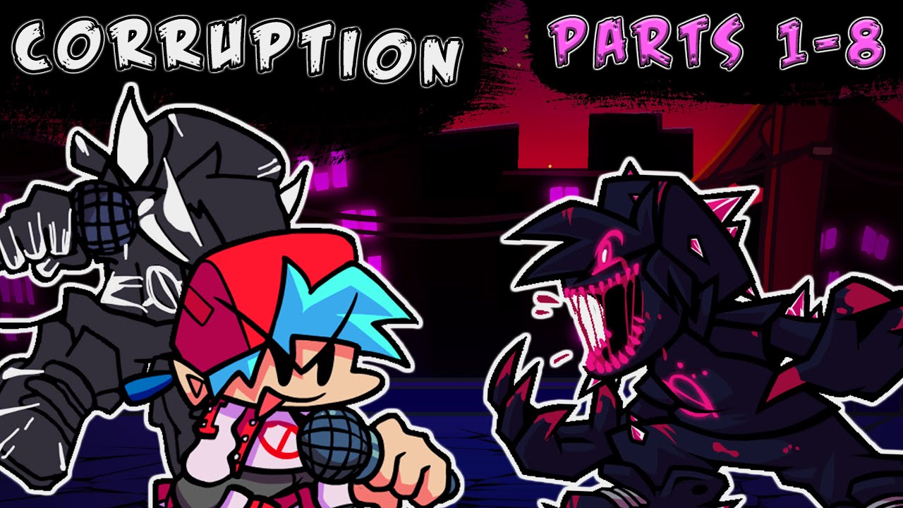 CORRUPTION BATTLE: Parts 1-8 - Friday Night Funkin!