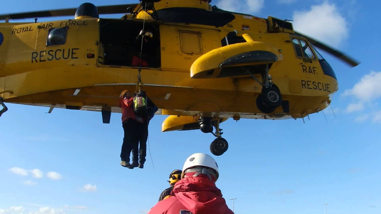 Winch training with 122 Squadron