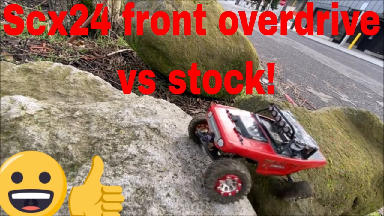 Scx24 before and after overdrive!
