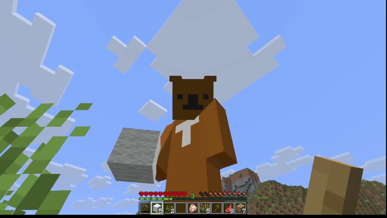 ゲーム下手なおばさんがマイクラハードコアやってみる死んだら終わるね㍶てすとがてらなので