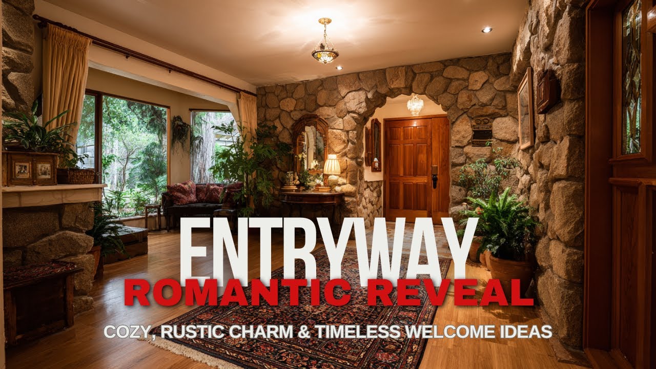 Romantic Farmhouse Entryway Makeover 2025 | Cozy, Rustic Charm & Timeless Welcome Ideas