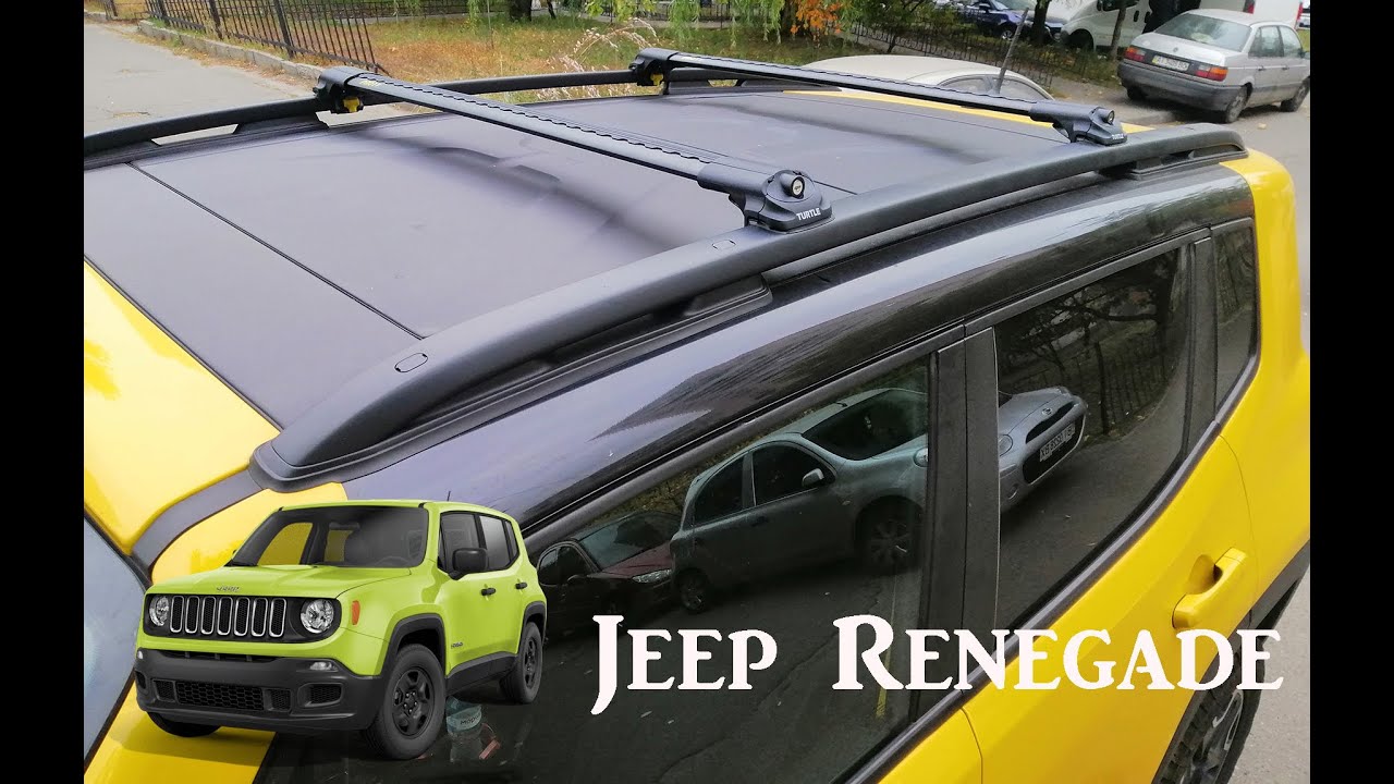 How to Fit   TURTLE Roof Rack Rail Bars system AIR1 full kit Jeep Renegade