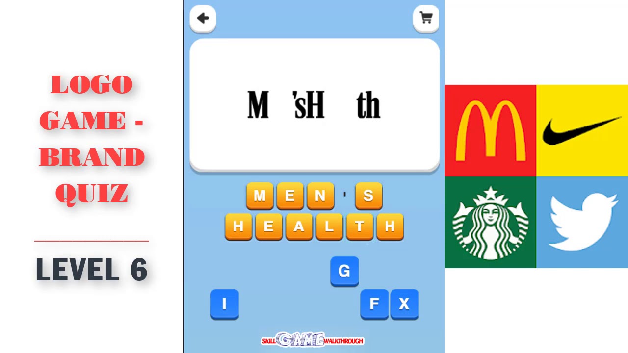 Logo Game - Brand Quiz Level 6 Walkthrough | SkillGameWalkthrough
